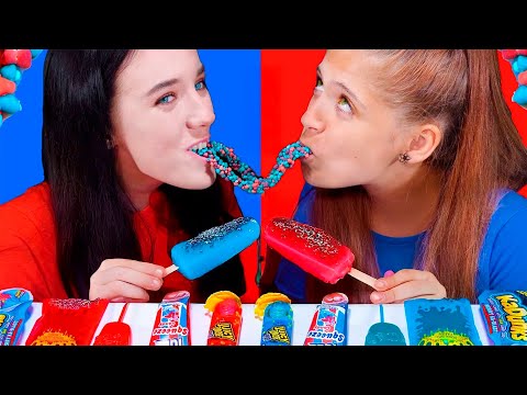 Epic ASMR Candy Challenge: Green & Red Sour Treats You Must Try! Compilation