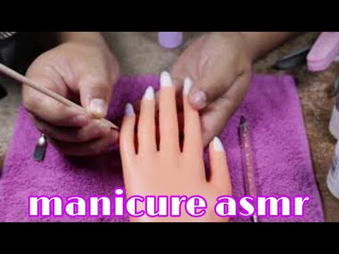 ASMR l TE PONGO UÑAS DE ACRÍLICO  💅l extra relajante 😴