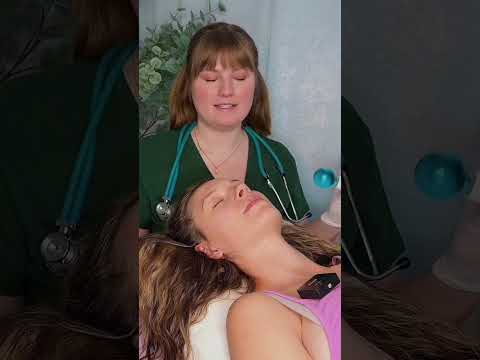 ASMR Hearing Exam 🩵 #asmr #asmrsounds #asmrtingles #asmrmedical