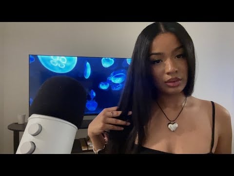 asmr hair play