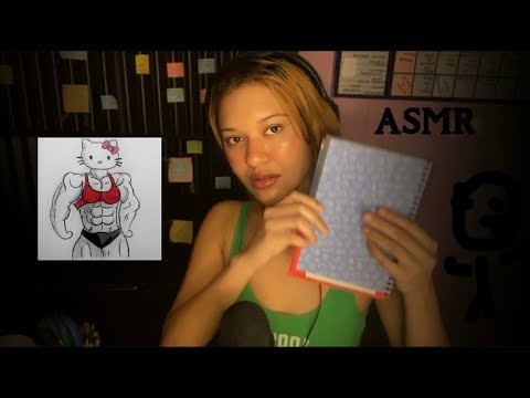 ASMR: DESENHANDO E PINTANDO SEU ROSTO ATÉ VOCÊ  DORMIR (Atenção pessoal e voz suave)