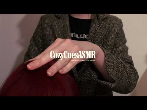 ASMR Hair Play, Hair Brushing & Fabric Sounds | Satisfying Hand Sounds for Deep Tingles