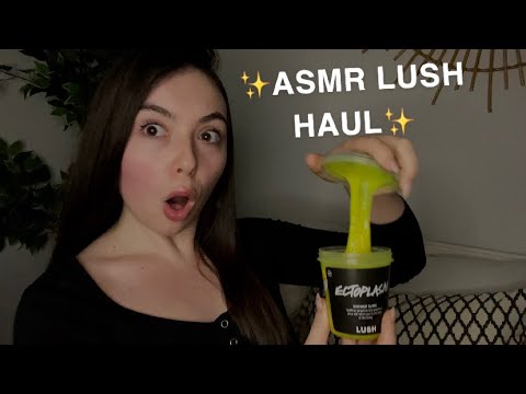 ASMR TINGLY LUSH HAUL | BREATHY SOFT-SPOKEN WHISPERING | SLIME!