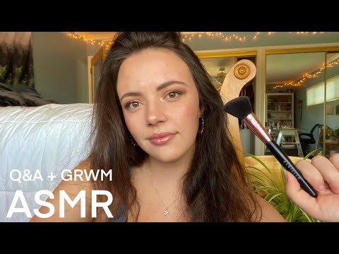 ASMR Q&A + Get Ready With Me [Blue Yeti]