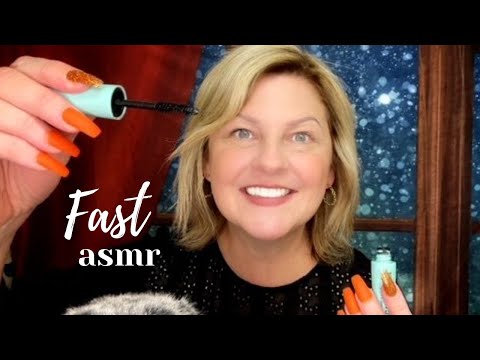 ASMR | Fast and Aggressive Makeup Application [Ft. Long Nails, Swiping, Brushing...]