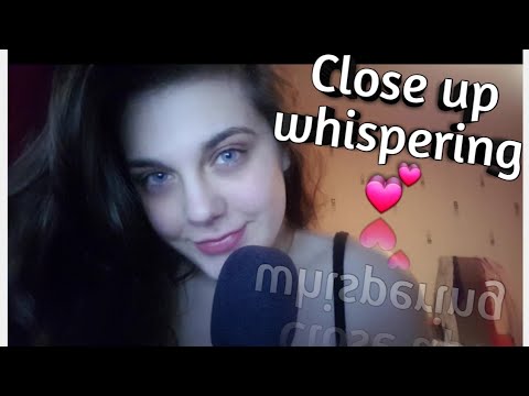 ASMR || Up close whispering to help you fall asleep ||