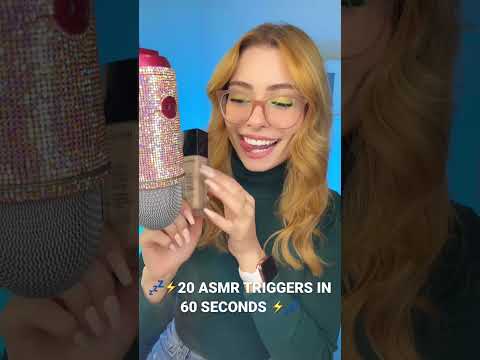 20 ASMR TRIGGERS IN 60 SECONDS #shorts #shortsvideo #shortsviral asmr for sleep ❤️💤