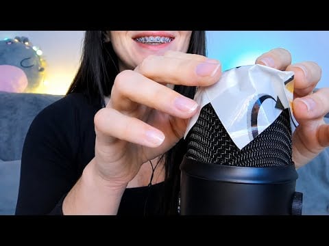 🎙️ ASMR Sticky Tape on Microphone | No Talking
