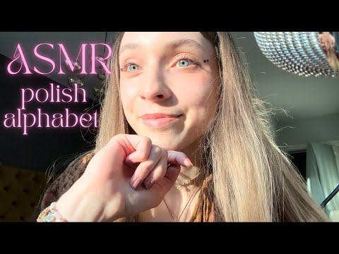 ASMR • polish alphabet lesson (soft spoken) 🔡✨