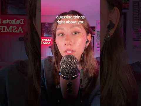 ASMR | Guessing Things Right About You #asmr #asmrsounds #asmrtingles #mouthsounds #relaxing