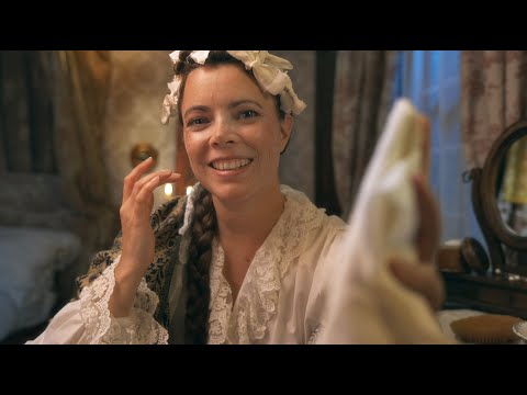 Back From the Ball, 1813 | ASMR Roleplay (getting you ready for bed, skin care, hair brushing)