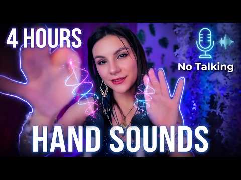ASMR 4 Hours of Intense Hand Sounds & Finger Fluttering 💙 No Talking, Deep Sleep Compilation