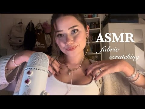 ASMR - fabric scratching & whispering🧸II asmr german / deutsch