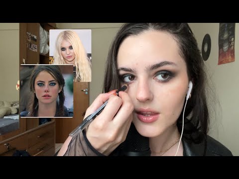 MESSY GIRL MAKEUP tutorial em ASMR