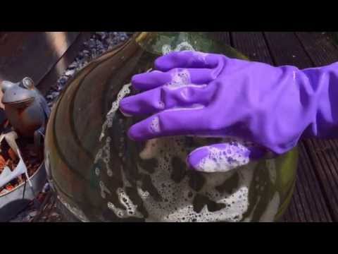 Purple Kitchen Gloves and Soapy  [[ASMR]]