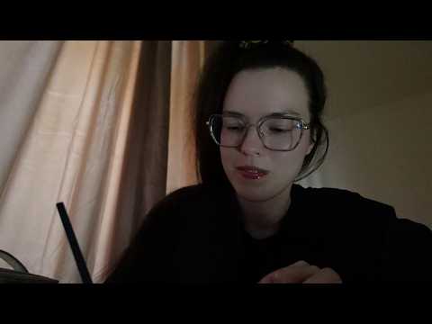 ASMR study with me Whisper Paper sounds Hand writing sounds
