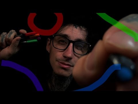 ASMR Drawing on Your Face While You Sleep ✍️ (Colorful Effects & Layered Sounds)