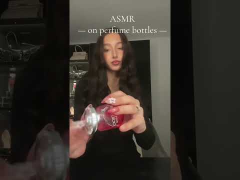 ASMR on perfume bottles 💌💤 #asmr #relax #triggersforsleep #perfume