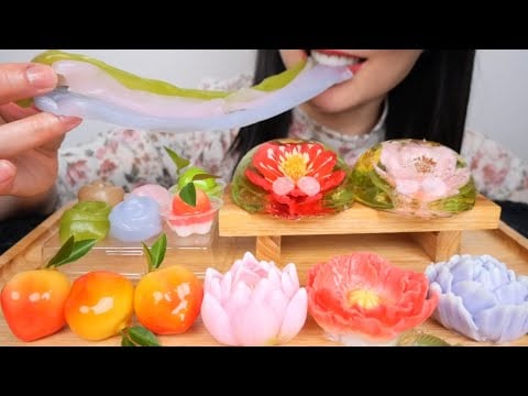 THAI DESSERT JELLO THATS TOO PRETTY TO EAT (ASMR EATING SOUNDS) NO TALKING | SAS-ASMR