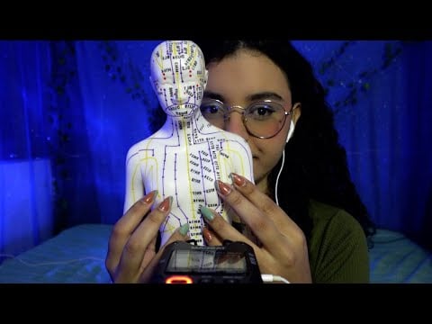 ASMR l  Este gatilho vai DERRETER SEU CÉREBRO 🤤 Boneca de Acupuntura com Toques e Arranhões