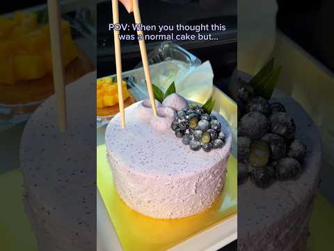 When you thought this was a normal cake but… #food #eating #cake #mukbang #asmr