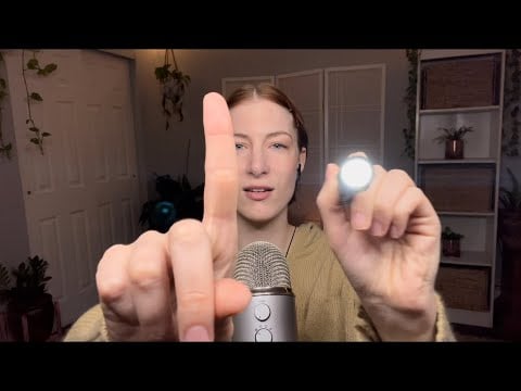 Asmr focus on finger & light for calm #shorts