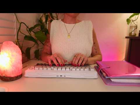 ASMR ✨ Personal Assistant Helps With Overdue Tasks & Calls ✍️ Soft-Spoken, Thocky Keyboard, Writing