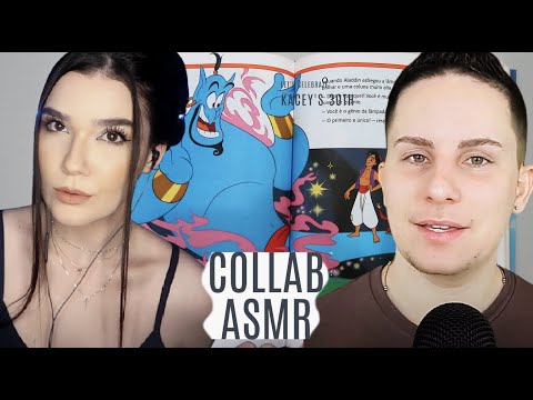 ASMR: LEITURA COM SUSSURROS INTENSOS - COLLAB - Sávio e Naiane