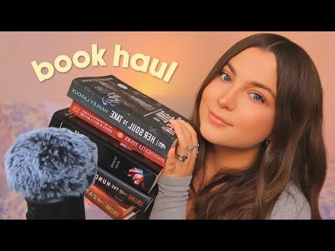 ASMR Big Cozy Book Haul 🧸📔 Clicky Whispers