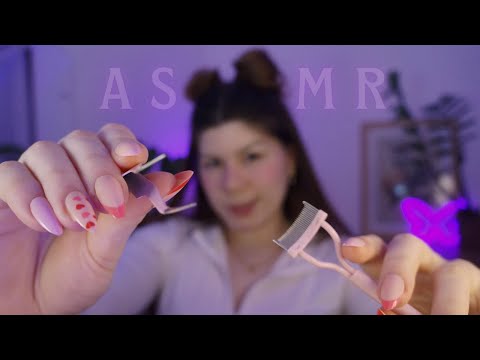 ASMR fazendo sua EXTENSÃO DE CÍLIOS 💗