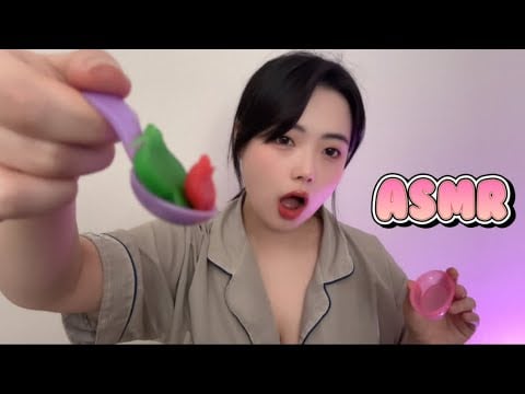ASMR #12 | 점토 과일 먹는 입소리 /팅글/트리거/ trigge/Tingle