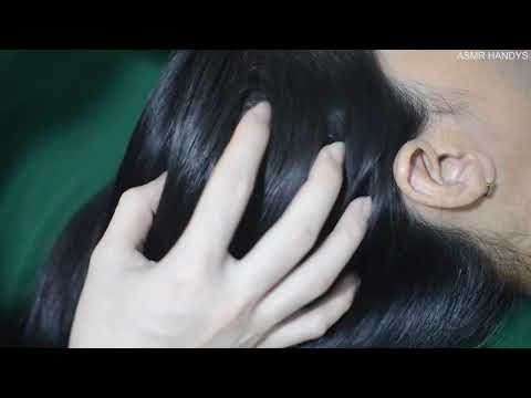 ASMR Intense Hair Sounds With Head Scratching And Hair Parting Real Person for Stress Relief