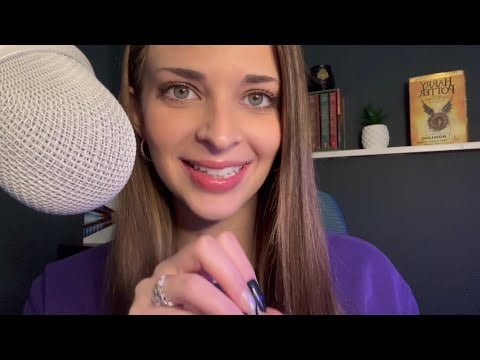 ASMR | Hand Movements & Mouth Sounds (minimal talking + phone tapping) 