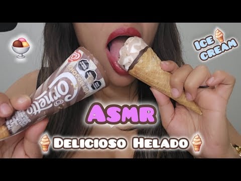 ASMR | HELADO DE CHOCOLATE| SONIDOS SUAVES Y SUPER RELAJANTES #asmrmouthsounds