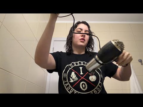 Asmr / finalizando o meu e o seu cabelo