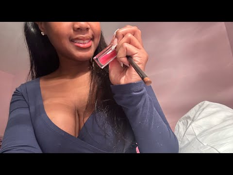 ASMR Lip Combo | gum chewing | kisses