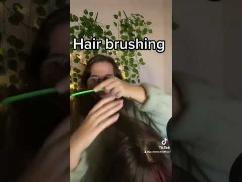 Hair Brushing 😴 #shorts #emojichallenge #asmr