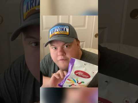 ASMR EATING ALBANESE GUMMY WORMS #asmr #asmreating #short #fyp