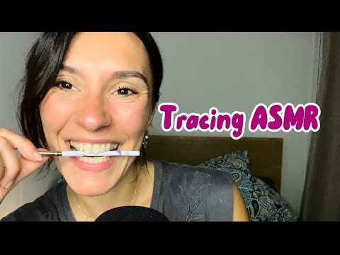 ASMR FR 💜 Tracing sur ma trousse à make up