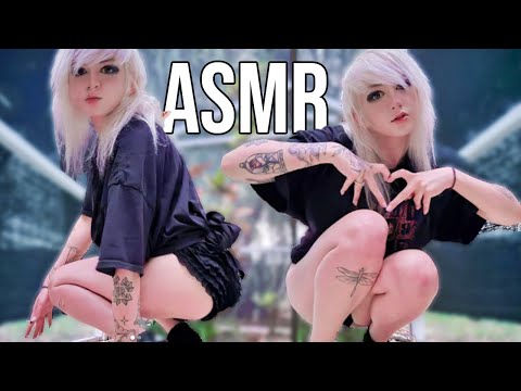 Shy girl invites you to her backyard, its awkward
