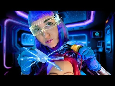 ASMR Scalp Exam on Spaceship | You Just Returned from a Space Travel Mission