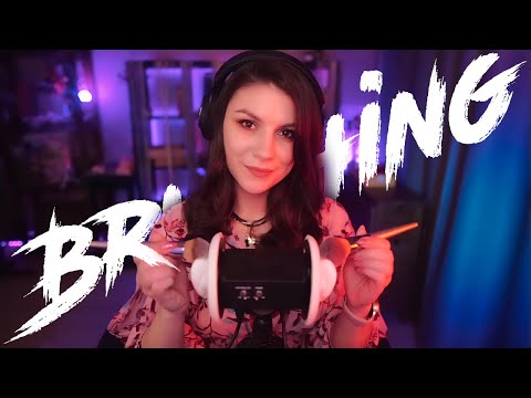 ASMR 3Dio Ear Brushing 💎 No Talking