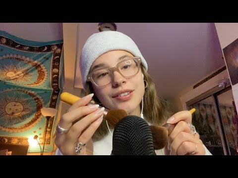 ASMR dreamy personal attention💆‍♀️🌙✨(ft. face brushing & brain massage)