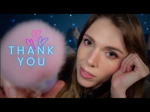 ASMR Whispered Face Brushing and Thanking You for Another Year