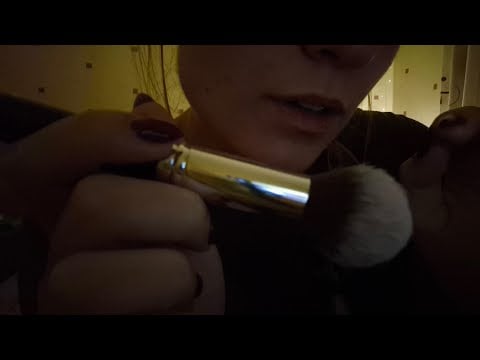ASMR Semi Inaudible Whispering, Tingly Tapping and Mic Brushing 🎤 ♥️ 