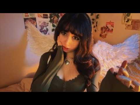 ❤️¿QUIERES QUE ESTE ANGEL SE QUEDE CONTIGO EN LA CAMA?₊˚⊹ ASMR cerquita