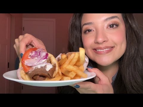 ASMR | Gyro and fries 🍟