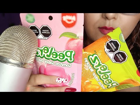 ASMR Probando gomitas pelables qué se hicieron virales