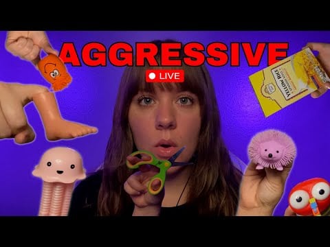 🔴LIVE ASMR - Come Hang Out 🙂- FAST and AGGRESSIVE Triggers 💨💤