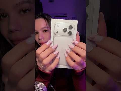 ASMR unpacking 🩵 New phone = more storage! get ready for a LOT more content 😌 Love you guys 💋